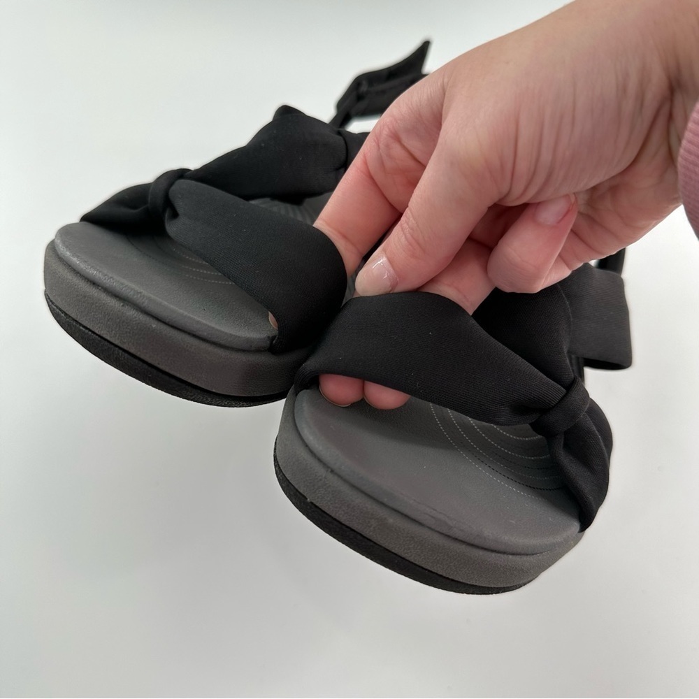 Clarks cloudsteppers Arla Meg sandals black comfort walking - Picture 11 of 14